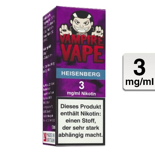 E-Liquid VAMPIRE VAPE Heisenberg 3 mg