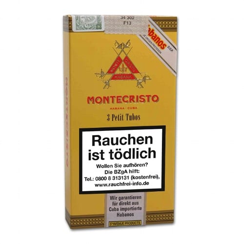 Montecristo Petit Tubos 3 Zigarren