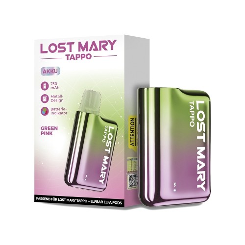 E-Zigarette LOST MARY Tappo gruen-pink 750mAh