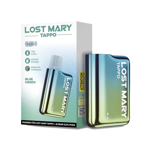 E-Zigarette LOST MARY Tappo blau-gruen 750mAh