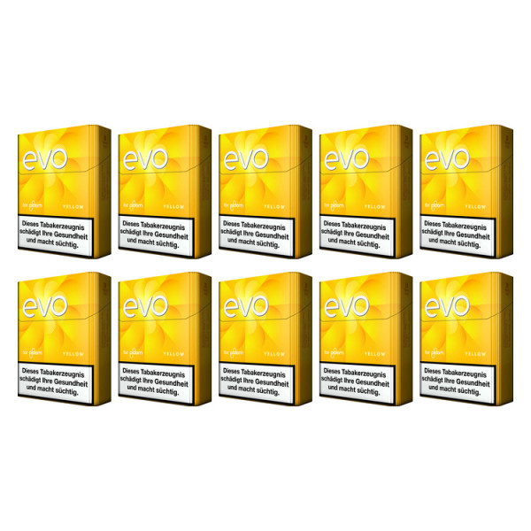 10 Schachteln EVO Yellow