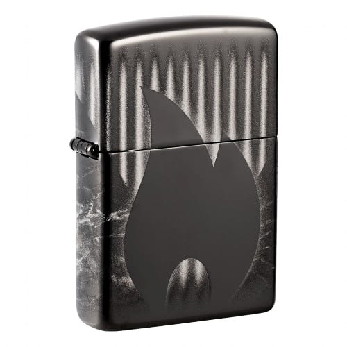 ZIPPO ebony gelasert Zippo Flame 60006779