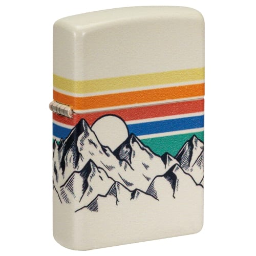 ZIPPO weiss matt Mountain Design 60006584