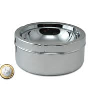 Kippaschenbecher aus Chrom poliert in silber glänzend Kippaschenbecher aus Chrom poliert in silber glänzend