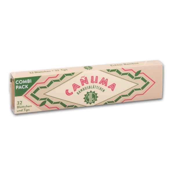 DISPLAY 24 x 32 CANUMA by Rizla Bambus King Size Slims Zigarettenpapier+Fil.Tips