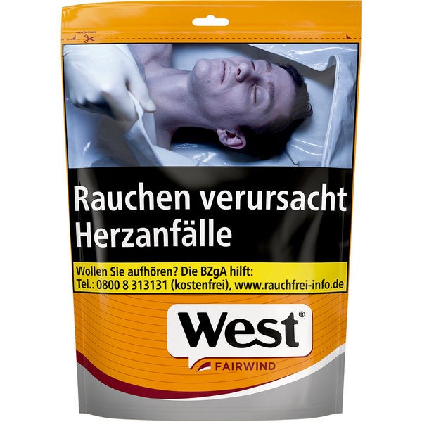 Zigarettentabak WEST Zigarettentabak Yellow 144 Gramm