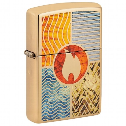 ZIPPO messing poliert Elements of Earth 60006776