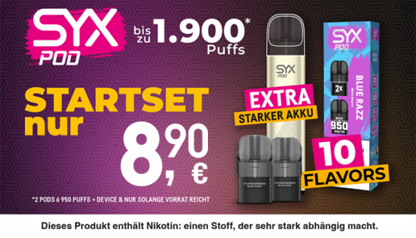 Syx Pod Startset Bundle Akku + Pod