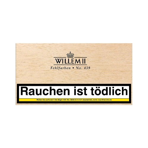 Willem II Fehlfarben No.439 Sumatra 100 Zigarillos