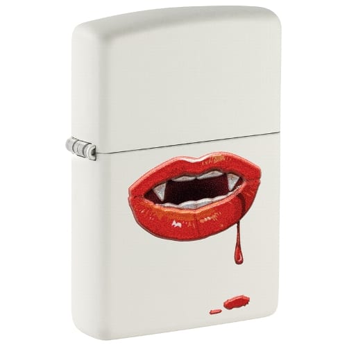 ZIPPO weiss matt Vampire Lips Design 60006562