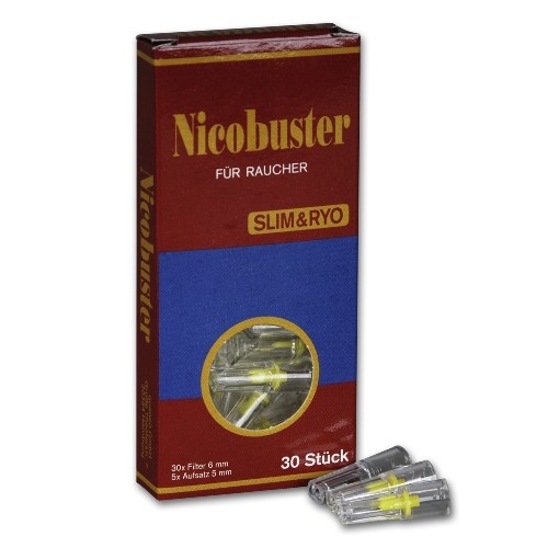 Filteraufsatz für Zigaretten Nicobuster Slim Packung à 30 Stück