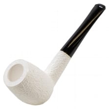 Meerschaumpfeife Block Billard rustik Large