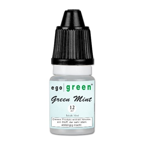 E-Liquid egogreen Green Mint 12 mg/ml Flasche 10 ml
