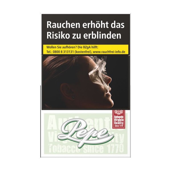 Pepe Zigaretten Fine Green ohne Zusätze (10x20)