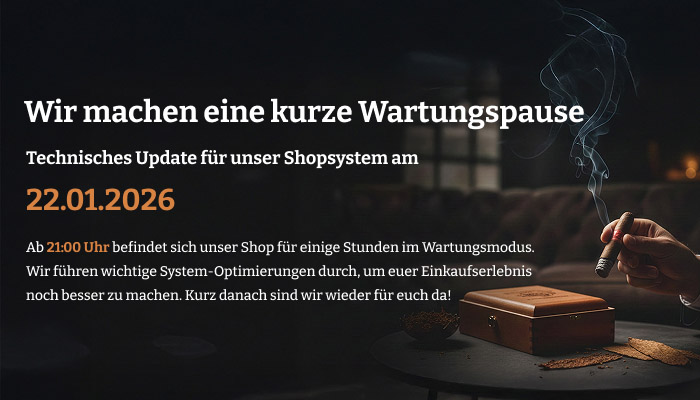 Wir verbessern unseren Shop. Am 22.01.2026 wird ein Shop-Update durchgeführt. Bitte beachten Sie, dass der Shop an diesem Tag zwischen 9:00 und 12:00 Uhr möglicherweise nicht verfügbar ist.