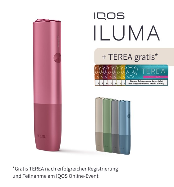 IQOS ILUMA ONE Sunset Red inklusive TEREA Gratis Online Kaufen, Für nur  24,95 €