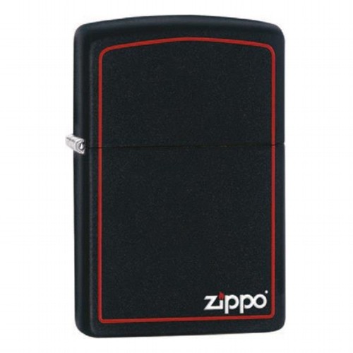 ZIPPO schwarz matt Zippo Logo Border 60001437