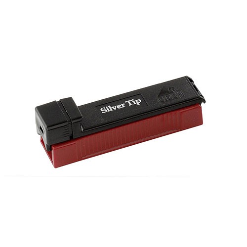 Zigarettenstopfmaschine Gizeh Silver Tip Boy aus Kunststoff in schwarz rot