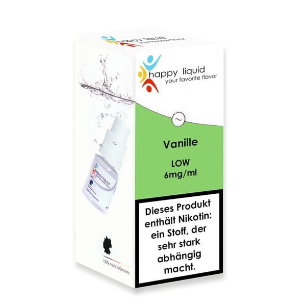 Liquid HAPPY LIQUID Vanille mit 6mg Nikotin