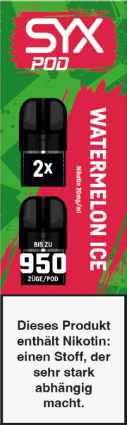SYX | Watermelon Ice | Liquid Pod | 20mg | 2er Pack