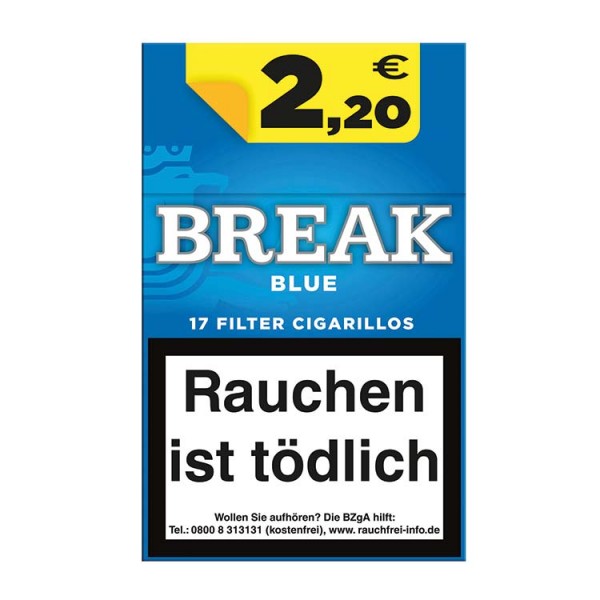 Break Blue Naturdeckblatt Filterzigarillos (10x17)