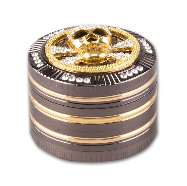 Grinder CHAMP Metall Bling Skull Ø 50 mm
