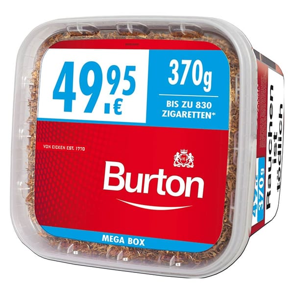 Burton Volumen Full Red Zigarettentabak XXXL 370 Gramm