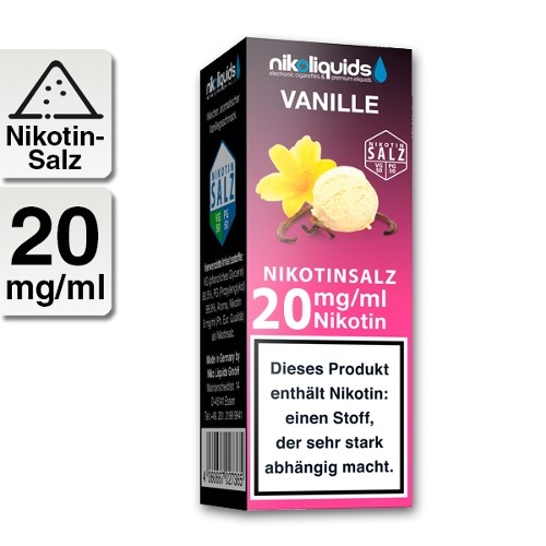 E-Liquid Nikotinsalz NIKOLIQUIDS Vanille 20 mg/ml