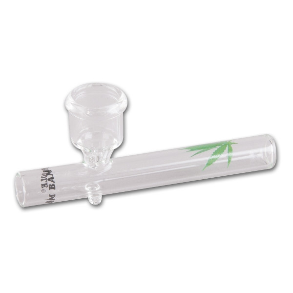 Glas Kawumm BAM BAM BHOLE Trichter Hanfblatt 10cm