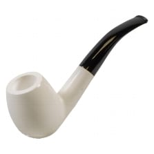 Meerschaumpfeife Block Bent glatt Large