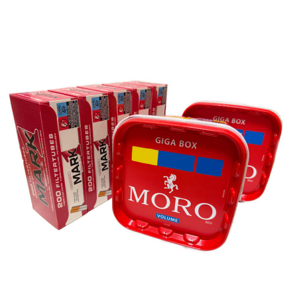 2× Moro Volumentabak 245g + 1000 Filterhülsen Mark 1