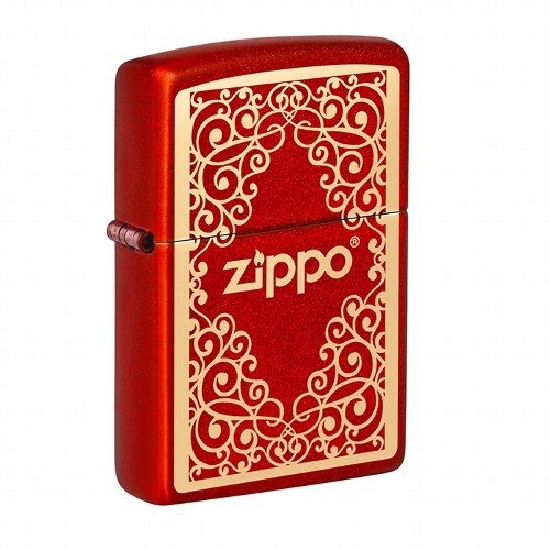 ZIPPO red metallic Ornamental Design 60006156