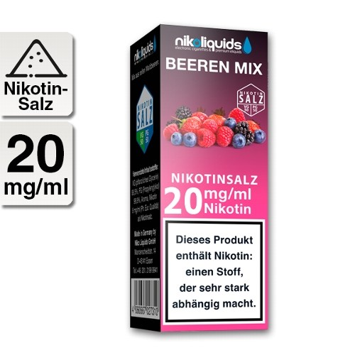 E-Liquid Nikotinsalz NIKOLIQUIDS Beeren Mix 20 mg/ml