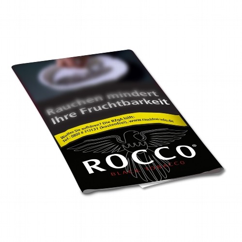 POUCH Zigarettentabak Rocco Black 38 Gramm ( Schwarz )