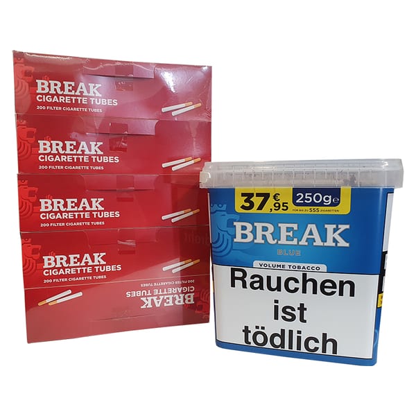 1 x Eimer Break Blue 240 Gramm & 1000 Break Hülsen