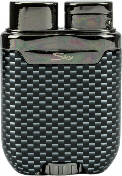 SKY Jet-Feuerzeug "Maine" Carbondesign/gun poliert