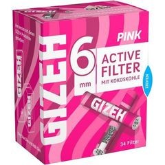 Einzeln 1x34 GIZEH Pink Activ Filter 6mm