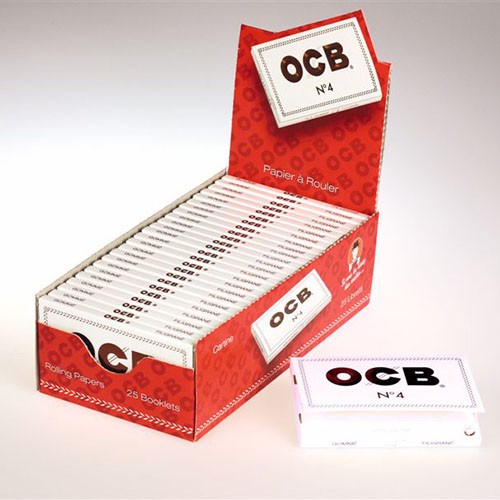 Zigarettenpapier OCB Weiss Filigran Short No. 4 1 Heftchen a 100 Blättchen