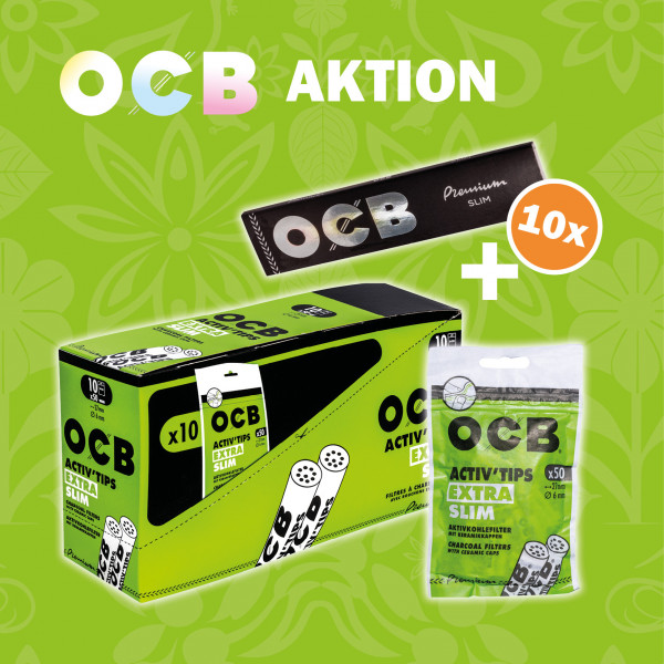 AKTION OCB Activ'Tips Extra Slim 6 mm 10x50 ( 500 Filter )