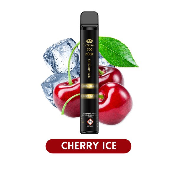 E-Shisha CAESAR VAPE CHERRY ICE 20mg bis zu 700 Puffs