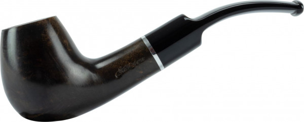 Pfeife JEAN CLAUDE leicht gebogen rotbraun, Ring Acryl