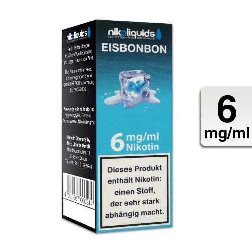 E-Liquid NIKOLIQUIDS Eisbonbon 6 mg