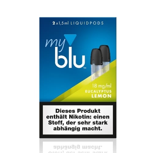 myblu Eucalyptus Lemon 2 x LIQUIDPOD mit 18 mg Nikotin