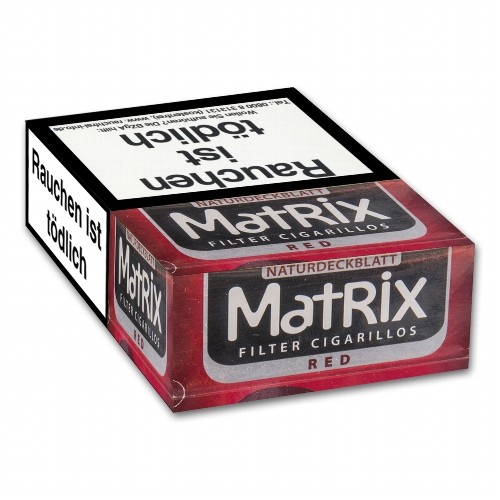 Matrix Red Naturdeckblatt 20 Filterzigarillos