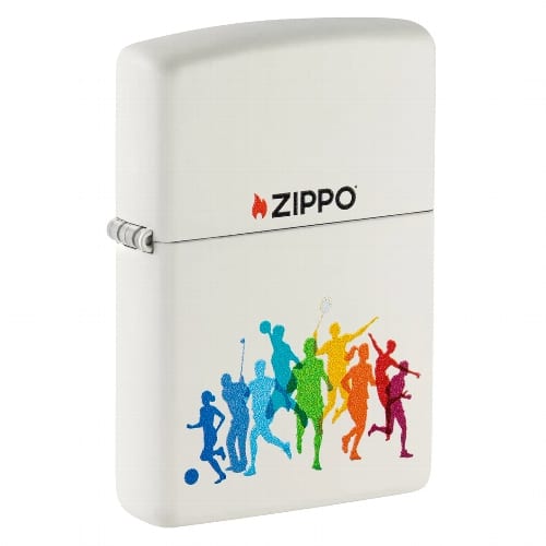 ZIPPO weiss matt Sports Design 60007155