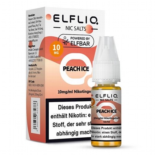 E-Liquid Nikotinsalz ELFBAR Elfliq Peach Ice 10mg