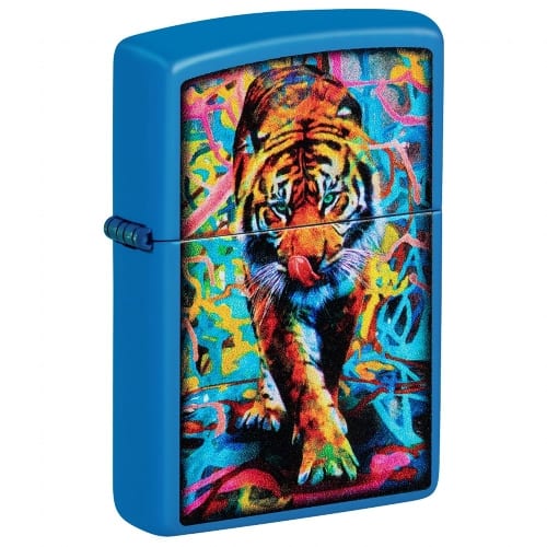 ZIPPO sky blue matt Tiger 60006859