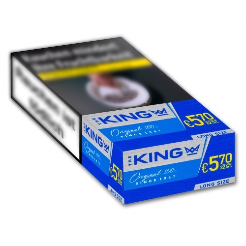 The KING Zigaretten Original Blue 100's (8x22)