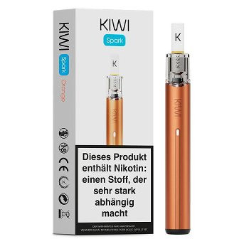 KIWI Spark Orange – Leistungsstarke 700 mAh E-Zigarette im Kit