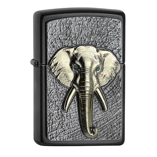 ZIPPO Sturmfeuerzeug Gray Dusk Elephant 